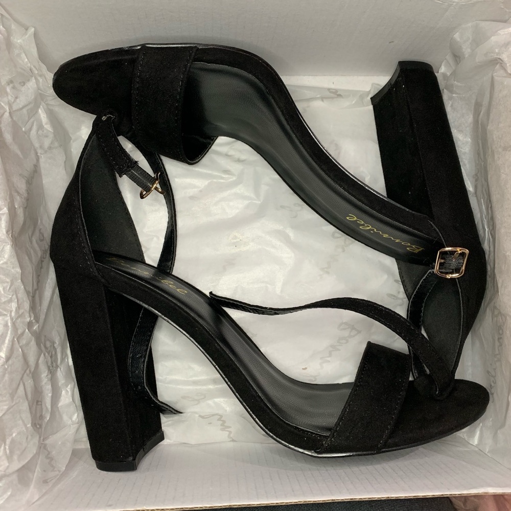 Black Open Toed Heels